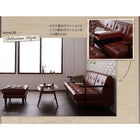 木肘コーナーカウチソファ 3人掛け ソファー