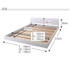 フロアベッド プレミアムボンネルコイルマットレス シングル