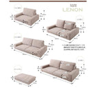 カバーリングフロアソファ ソファ&オットマンセット 2.5人掛け