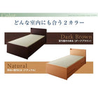 組立設置付 モダン畳チェストベッド 中国産畳 ベッドガードなし シングル