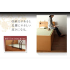 お客様組立 モダン畳チェストベッド 中国産畳 ベッドガードなし セミダブル