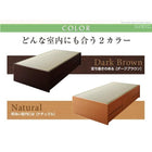 お客様組立 シンプルモダン畳チェストベッド 中国産畳 ベッドガードなし シングル