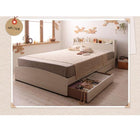 カントリーデザイン 収納ベッド ベッドフレームのみ セミダブル