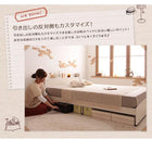 カントリーデザイン 収納ベッド プレミアムボンネルコイルマットレス セミダブル