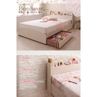 フレンチカントリーデザイン 収納ベッド プレミアムボンネルコイルマットレス シングル