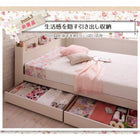 フレンチカントリーデザイン 収納ベッド プレミアムボンネルコイルマットレス シングル