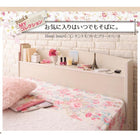 フレンチカントリーデザイン 収納ベッド プレミアムポケットコイルマットレス セミダブル