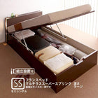 収納ベッド ガス圧式跳ね上げ 組立設置付 フランスベッド マルチラススーパースプリング 縦開き セミシングル 深さラージ