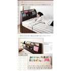 収納ベッド セミダブル フランスベッド マルチラススーパースプリングマットレス付き ガス圧式 跳ね上げ 縦開き 深さラージ