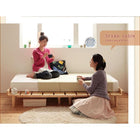 ベッド ショート丈 北欧デザインスタンダードボンネルコイル ステージ セミシングル フレーム幅100