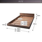 フロアベッド・シンプルヘッドボード プレミアムボンネルコイル ダブル