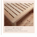 すのこベッド総桐ヘッドレス セミシングル