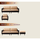 ソファ2点セット 1人掛け+3人掛け アバカシリーズ