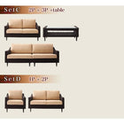 ソファ&オットマンセット 3人掛け アバカシリーズ