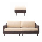 ソファ&オットマンセット 3人掛け アバカシリーズ