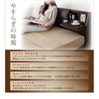 収納ベッド クッション・フラップテーブル付きマットレス無し ベッドフレームのみ シングル