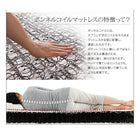 フロアベッド ダブル フランスベッド マルチラススーパースプリングマットレス付 モノトーンバイカラーデザイン棚 コンセント付き