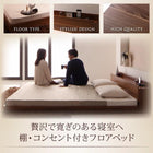 フロアベッド プレミアムポケットコイル キング(K×1)