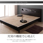 すのこベッド ダブル スタンダードポケットコイルマットレス付き