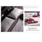 棚・コンセント付きデザイン ランスベッドマルチラススーパースプリングマットレス付き クイーン SS×2