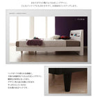 棚・コンセント付きデザイン ランスベッドマルチラススーパースプリングマットレス付き クイーン SS×2