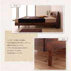 すのこベッド ダブル 国産カバーポケットコイルマットレス付き