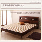 すのこベッド ダブル 国産カバーポケットコイルマットレス付き