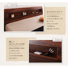 すのこベッド ダブル 国産カバーポケットコイルマットレス付き