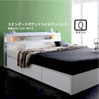 収納ベッド スタンダードポケットコイル クイーン(Q×1)