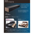 収納ベッド 国産カバーポケットコイル クイーン(Q×1)