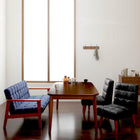 ダイニング 4点セット テーブル+2人掛けソファ1脚+チェア2脚 W160