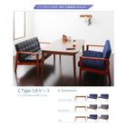 ダイニング 5点セット テーブル+1人掛けソファ4脚 W160