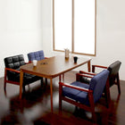 ダイニング 5点セット テーブル+1人掛けソファ4脚 W160