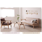 木肘北欧ソファ ソファー 3人掛け