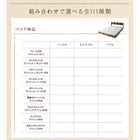 フロアベッド ダブル ウォールシェルフ付ディスプレイ スタンダードボンネルコイルマットレス付き ウォールシェルフなし