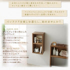 フロアベッド ダブル フランスベッド マルチラススーパースプリングマットレス付 ウォールシェルフ付ディスプレイ ウォールシェルフなし