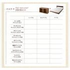 フロアベッド ダブル ウォールシェルフ付ディスプレイ スタンダードボンネルコイルマットレス付き ウォールシェルフ1BOX