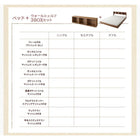 フロアベッド ダブル ウォールシェルフ付ディスプレイ スタンダードボンネルコイルマットレス付き ウォールシェルフ1BOX