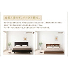 フロアベッド ダブル ウォールシェルフ付ディスプレイ スタンダードボンネルコイルマットレス付き ウォールシェルフ1BOX