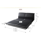 ローベッド ダブル フランスベッド ゼルトスプリング マットレス付 リクライニング機能付き