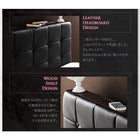 高級レザー・大型ベッド クイーン SS×2 フランスベッド マルチラススーパースプリングマットレス付