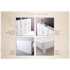 ベッド 大型 ダブル スタンダードボンネルコイルマットレス付き レザー