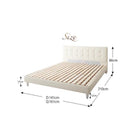 ベッド 大型 ダブル スタンダードポケットコイルマットレス付き レザー