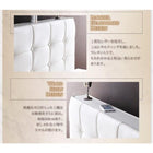 ベッド 大型 ダブル スタンダードポケットコイルマットレス付き レザー