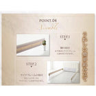 ベッド 大型 ダブル プレミアムボンネルコイルマットレス付き レザー