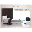 高級レザー・大型ベッド クイーン Q×1 プレミアムポケットコイルマットレス付き