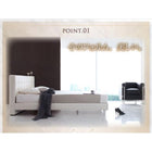 ベッド 大型 ダブル 国産カバーポケットコイルマットレス付き レザー