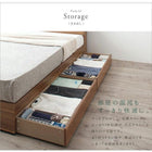 収納ベッド クイーン Q×1) 棚 コンセント付 プレミアムポケットコイルマットレス付き