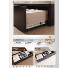 収納ベッド クイーン Q×1) 大型サイズ 国産カバーポケットコイルマットレス付き