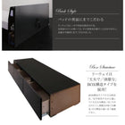 収納ベッド キング K×1 キングサイズ プレミアムポケットコイルマットレス付き